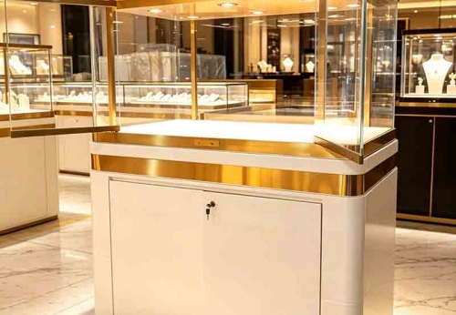 Jewelry Store Display Showcase Interior Decorate Glass Jewelry Cabinets