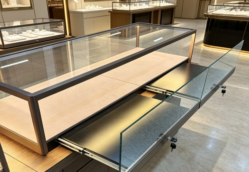 Jewelry Store Display Showcase Interior Decorate Glass Jewelry Cabinets