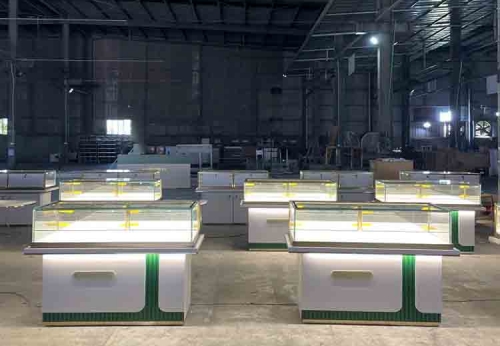 Luxury Jewelry Shop Display Showcase Interior Decorate Glass Jewelry Cabinets