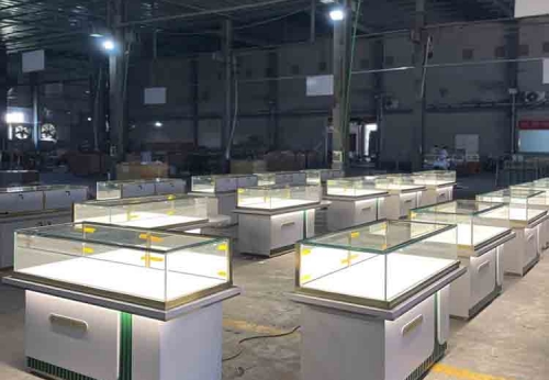 Luxury Jewelry Shop Display Showcase Interior Decorate Glass Jewelry Cabinets