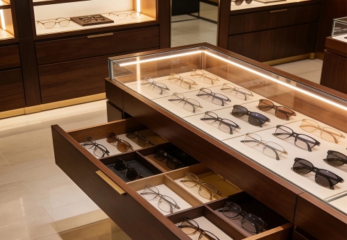 Modern Jewelry Shop Display Showcase Interior Decorate Glass Jewelry Cabinets