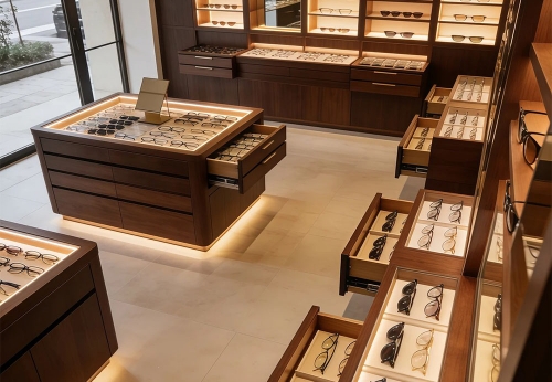 Modern Jewelry Shop Display Showcase Interior Decorate Glass Jewelry Cabinets