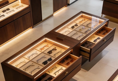 Modern Jewelry Shop Display Showcase Interior Decorate Glass Jewelry Cabinets