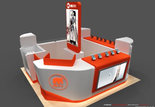 Brilliant Quality Custom Phone Display Cabinet Furniture Design With Professional 3D Cell Phone Kiosk for Phone Accessories