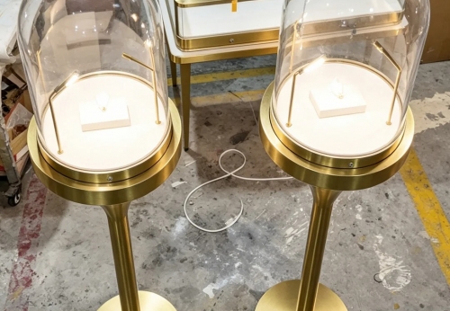 Showcase Jewelry Shop Display Interior Decorate Glass Jewelry Cabinets