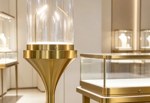 Showcase Jewelry Shop Display Interior Decorate Glass Jewelry Cabinets