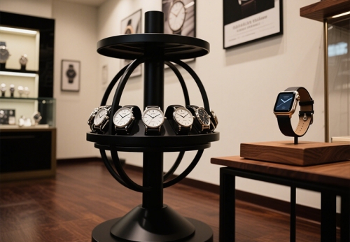 Durable LED Light Watch Display Cabinet Showcase Varnished Surface for Shop Display Furniture for Watch and Jewellery Shops