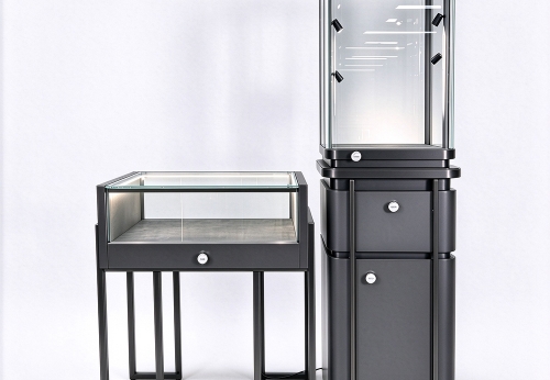 Customizable Exquisite Gold Display Counter for Jewelry Display Furniture Showcases